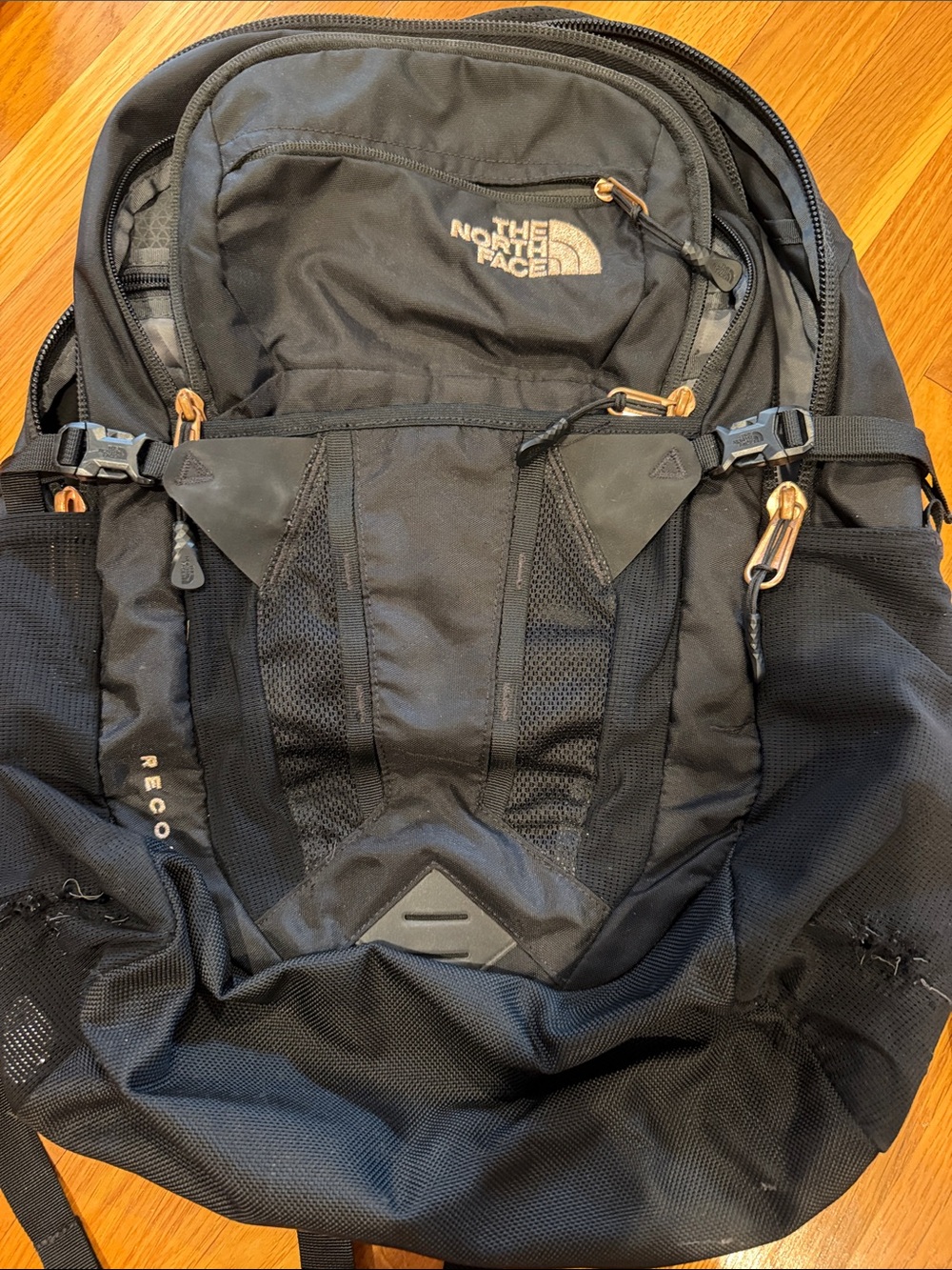 The North Face RECON Black Backpack rose gold! Good condition and plenty of life